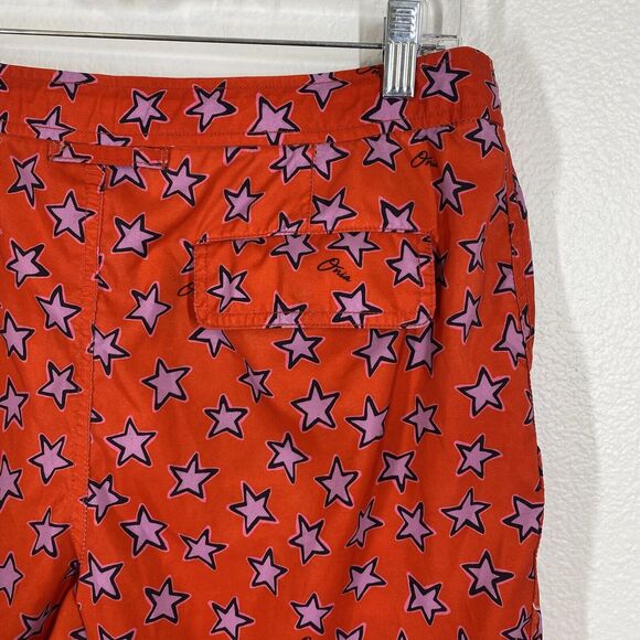 Onia Mens Size 32 The Calder Red Star Print Swim Trunks 7.5" Inseam Summer Beach - Picture 6 of 10